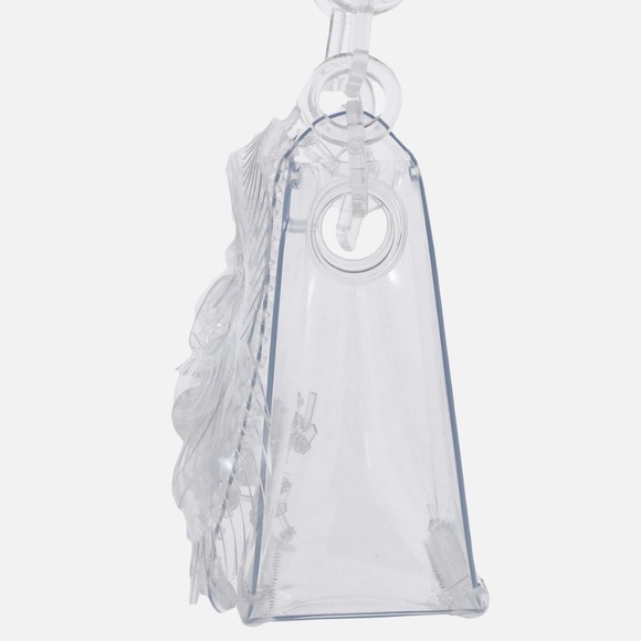 Mame Kurogouchi Sculptural Mini Chain Bag Clear Crossbody shoulder - Picture 9 of 11